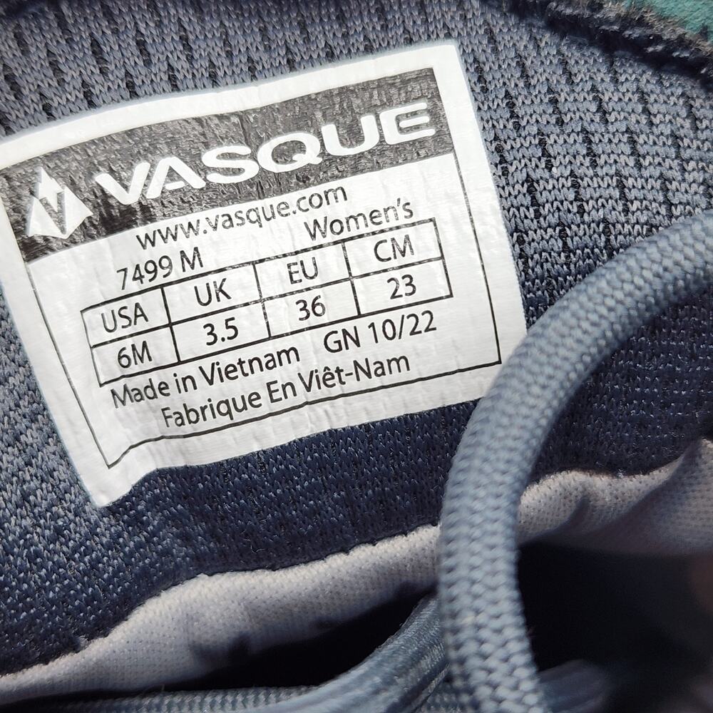 Vasque Breeze LT‎ Low Waterproof Vibram 7499 Lo Hike Spruce Womens Size 6M - Picture 8 of 9